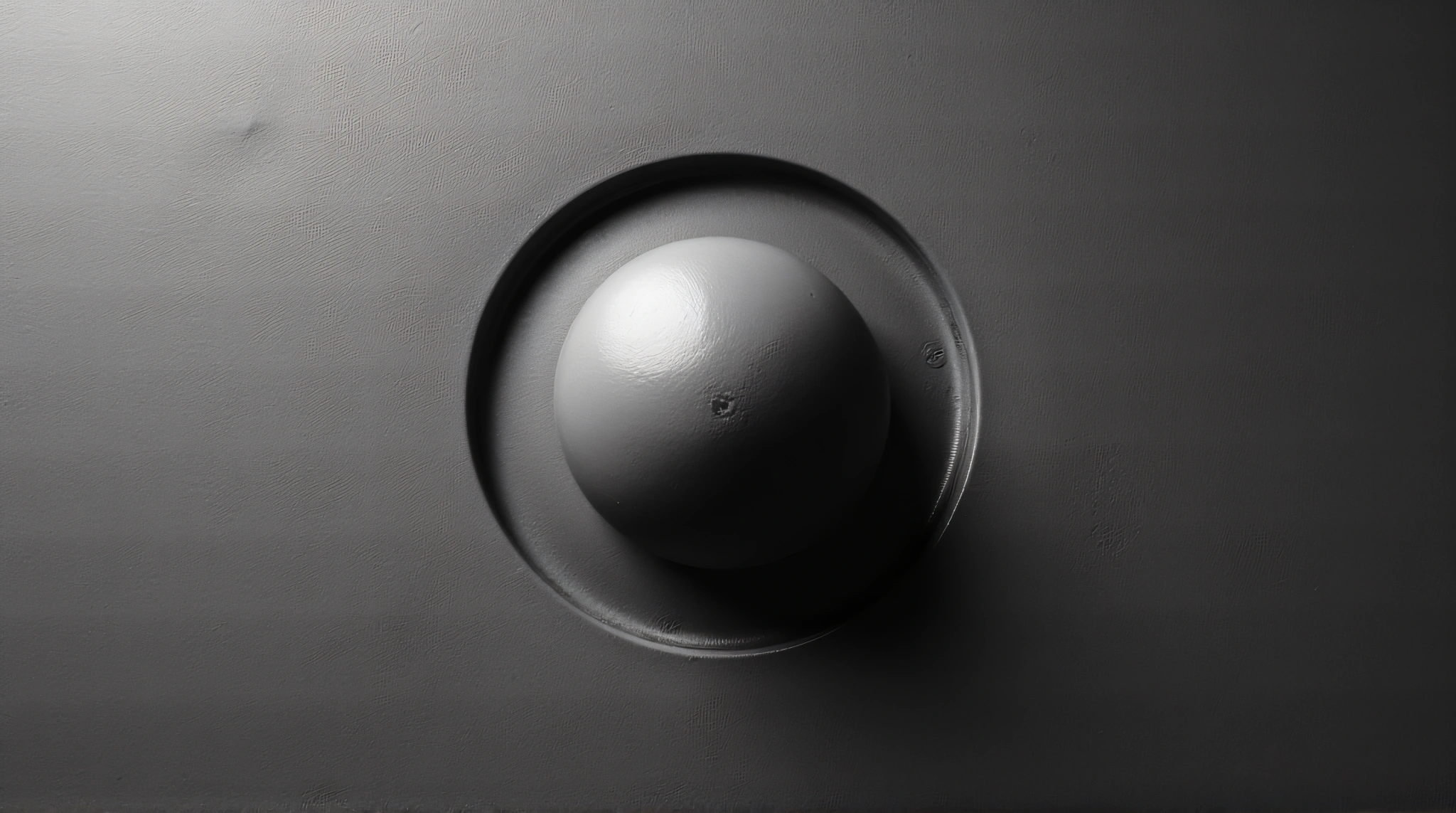Round Object On Textured Surface Top View