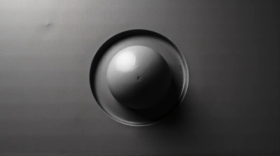Round Object On Textured Surface Top View