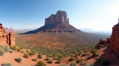 Rugged Earthy Peak With Cliffside Panorama