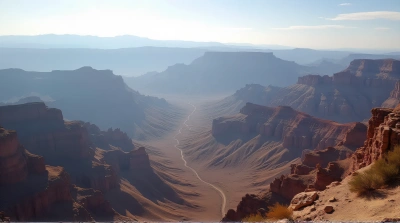 Rugged Earthy Ridges With Sunlit Shadows