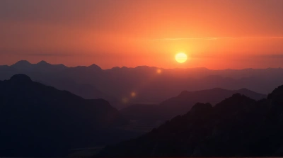 Rugged Highlands Under Vibrant Twilight Sky