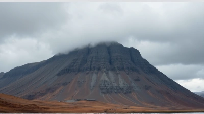 Rugged Mountain Terrain With Moody Sky