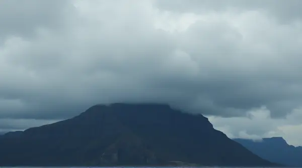 Rugged Ridge With Dramatic Gray Sky
