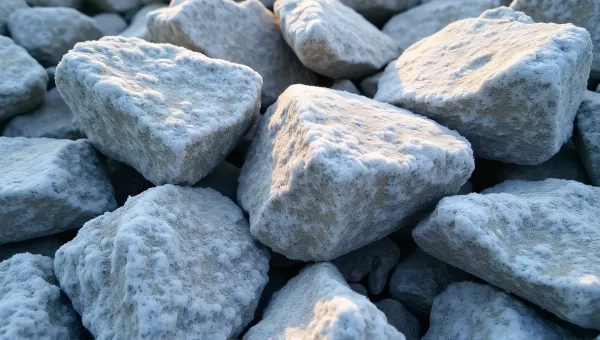 Rugged Stones With Light Frost Texture