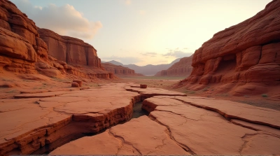 Rust-Colored Stone Formations With Textured Surfaces