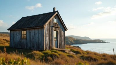 Rustic Cabin Near Serene Coastal Inlet