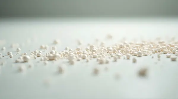 Scattered Pale Particles On Flat Surface