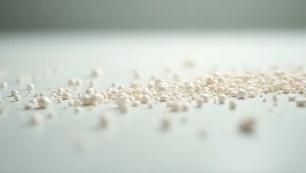 Scattered Pale Particles On Flat Surface