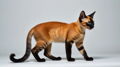 Short-Haired Cat With Orange And Black Fur