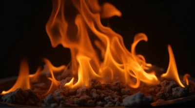 Smoke Tendrils Rising In Dark Atmosphere