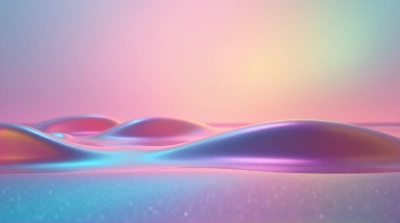 Smooth Surface With Shifting Rainbow Hues