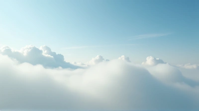 Soft Vapor Formations in Expansive Sky View