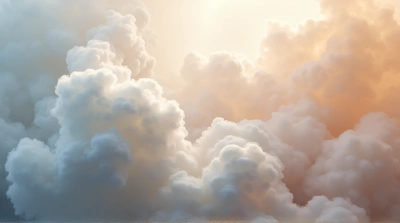 Soft Vapor Plumes Rising With Gentle Light