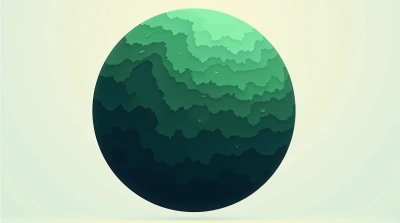 Spherical Celestial Body With Vibrant Terrain