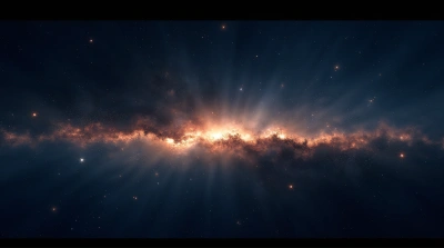Starry Sky With Bright Cosmic Band