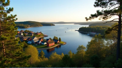 Stockholm Archipelago Colorful Houses Morning Light
