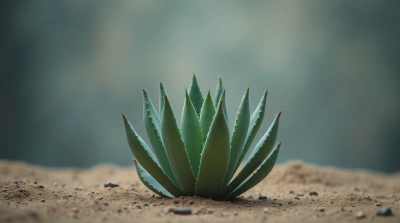 Succulent Plant Vertical Growth Isolated