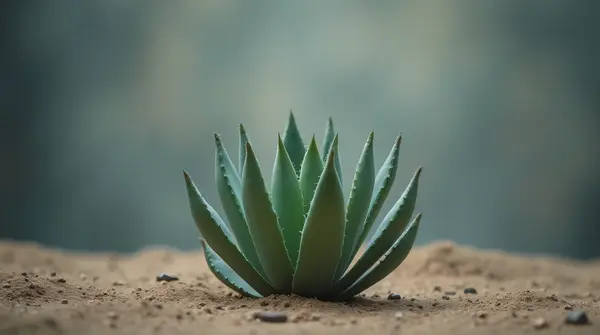 Succulent Plant Vertical Growth Isolated