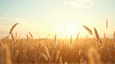 Sun-Dried Grass Swaying In Gentle Evening Breeze