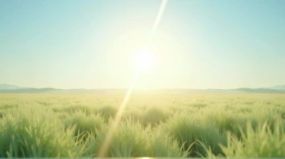 Sunlit Meadow Of Ivory And Emerald Blades