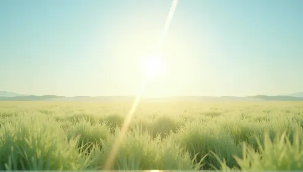 Sunlit Meadow Of Ivory And Emerald Blades