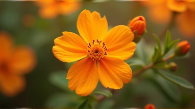Tangerine Blossom Close Focus With Miniature Effect