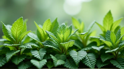 Thriving Foliage Close-Up With Textured Leaves