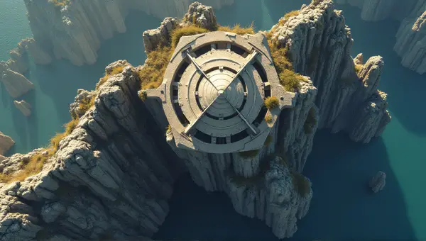 Top-Down Geometric Structure On Rugged Escarpment