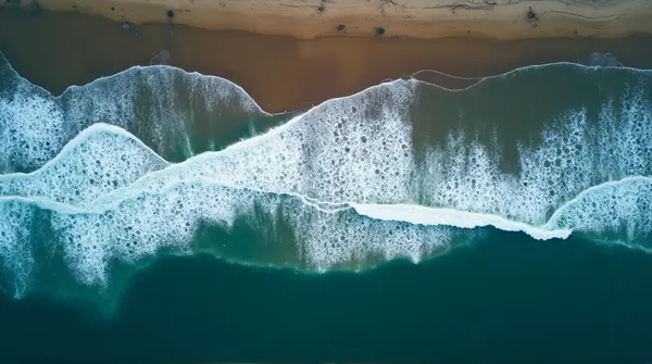 Top-Down Ocean Swells Textured Water Patterns