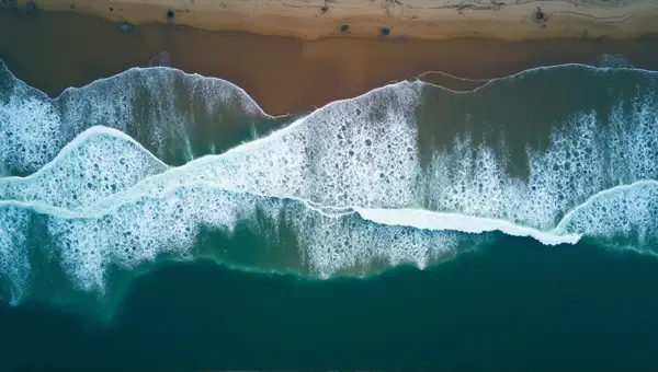 Top-Down Ocean Swells Textured Water Patterns