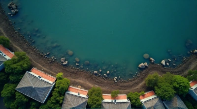 Top-Down Urban Structures With Greenery By Water