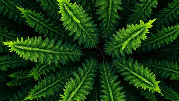 Top View Of Lush Green Foliage Cluster