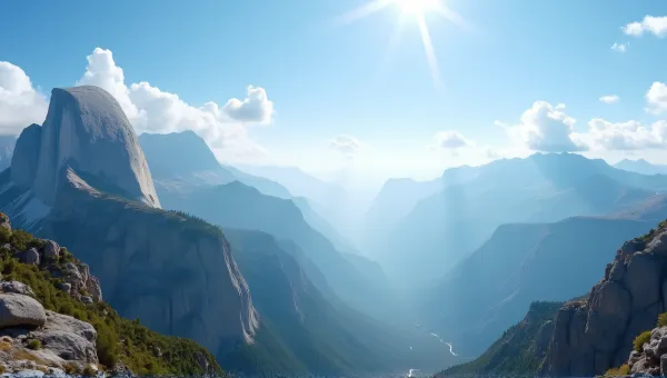 Towering Peaks Panorama With Expansive Horizon View
