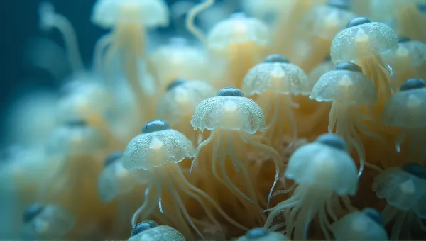 Translucent Jellyfish Cluster in Soft Light