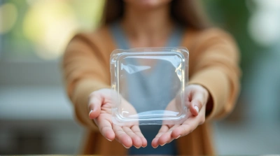 Transparent Plastic Package Display With Natural Light