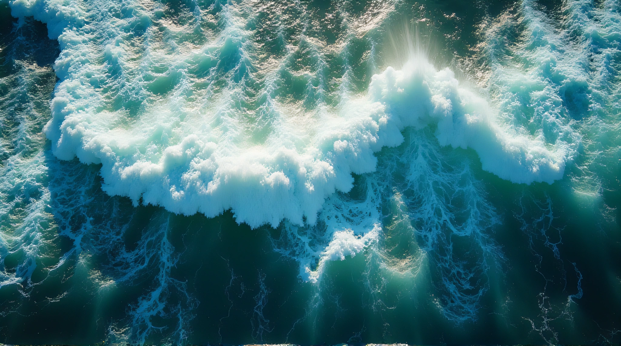 Turbulent Sea Currents With Swirling Tides