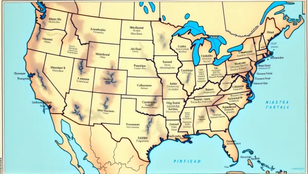 United States Map With Cities Rivers And States