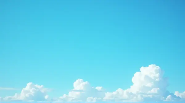 Vast Sky With Soft Vapor Formations