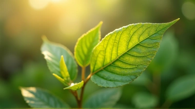 Vibrant Foliage Closeup With Intricate Patterns
