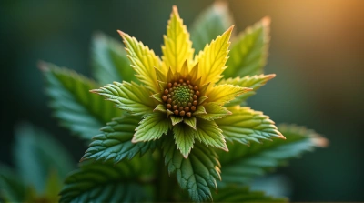 Vibrant Foliage Cluster In Soft Ambient Light