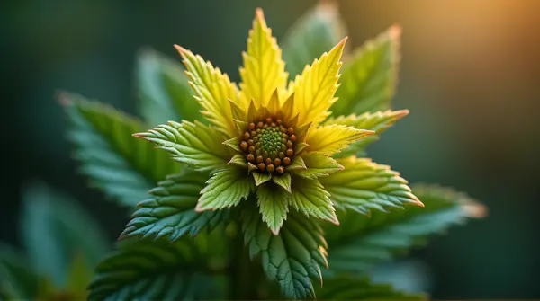 Vibrant Foliage Cluster In Soft Ambient Light