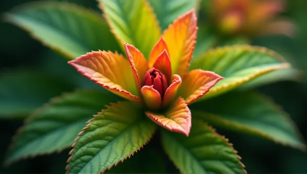 Vibrant Foliage Cluster In Soft Natural Light
