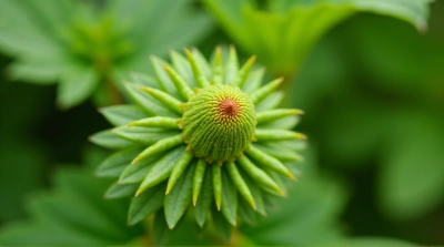 Vibrant Foliage Segment Pattern Natural Structure