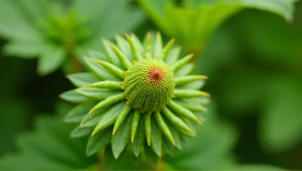 Vibrant Foliage Segment Pattern Natural Structure