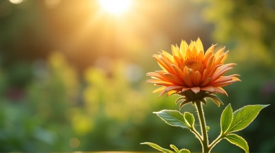 Vibrant Garden Foliage Cluster Under Sunlight