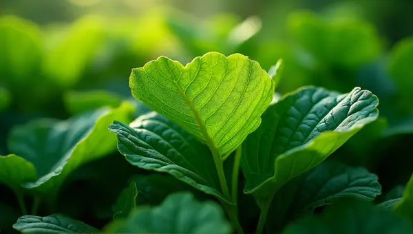 Vibrant Leaf Patterns In Soft Natural Light