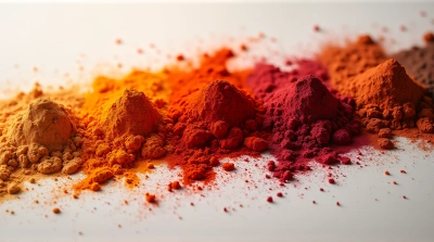 Vibrant Ochre Crimson Russet Pigment Powders