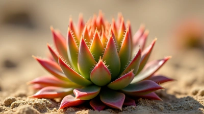 Vibrant Succulent Sharp Needles Close-Up Detail