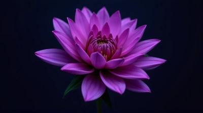Vibrant Violet Blossom With Layered Petals