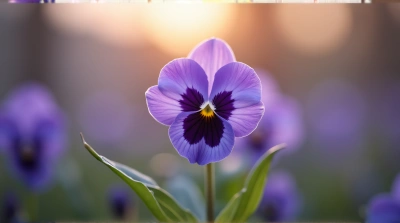 Violet Blossom Miniature Effect Macro Closeup